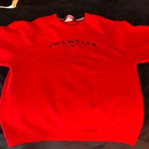 Red Champion crewneck